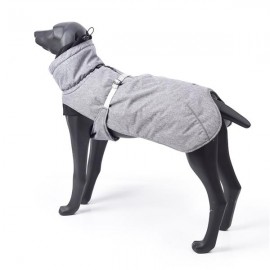 New Style Dog Winter Jacket with Waterproof Warm Polyester Filling Fabric-（Gary ，size 2XL）