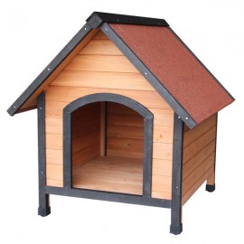 [US-W]Dog House Pet Outdoor Bed Wood Shelter Home Weather Kennel Waterproof