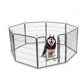 32" Dog Pet Playpen Heavy Duty Metal Exercise Fence Hammigrid 8 Panel