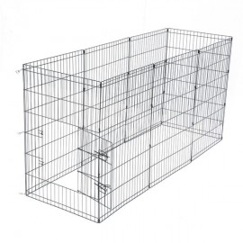 36" Tall Wire Fence Pet Dog Cat Folding Exercise Yard 8 Panel Metal Play Pen Black