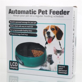 PF-18 6-Meal Automatic Pet Feeder Light Blue