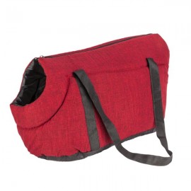 [US-W]Light Pet Carrier Cat / Dog Comfort Black Travel Bag Rose Red M